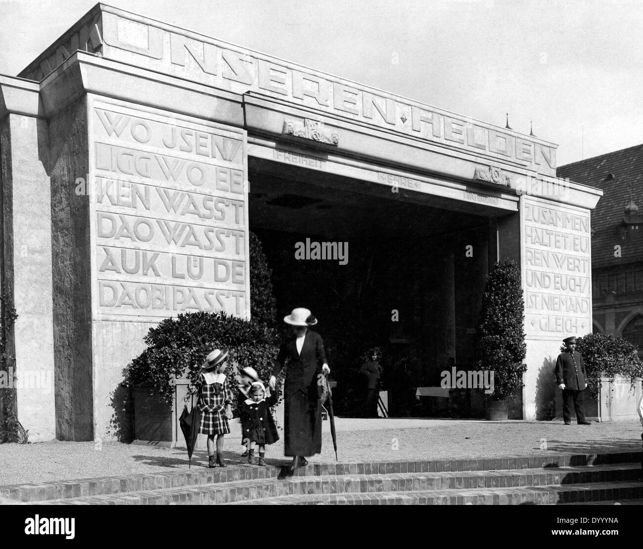 Kriegsdenkmal in Essen, 1915 Stockfoto