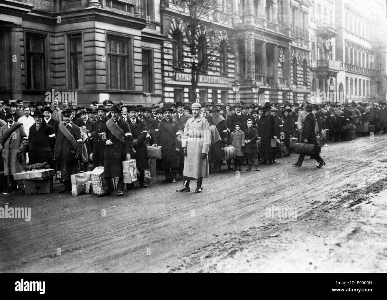 Anmeldung für den Hilfsdienst, 1917 Stockfoto