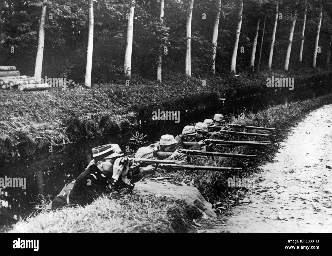 Französische Scharfschützen, 1914 Stockfoto