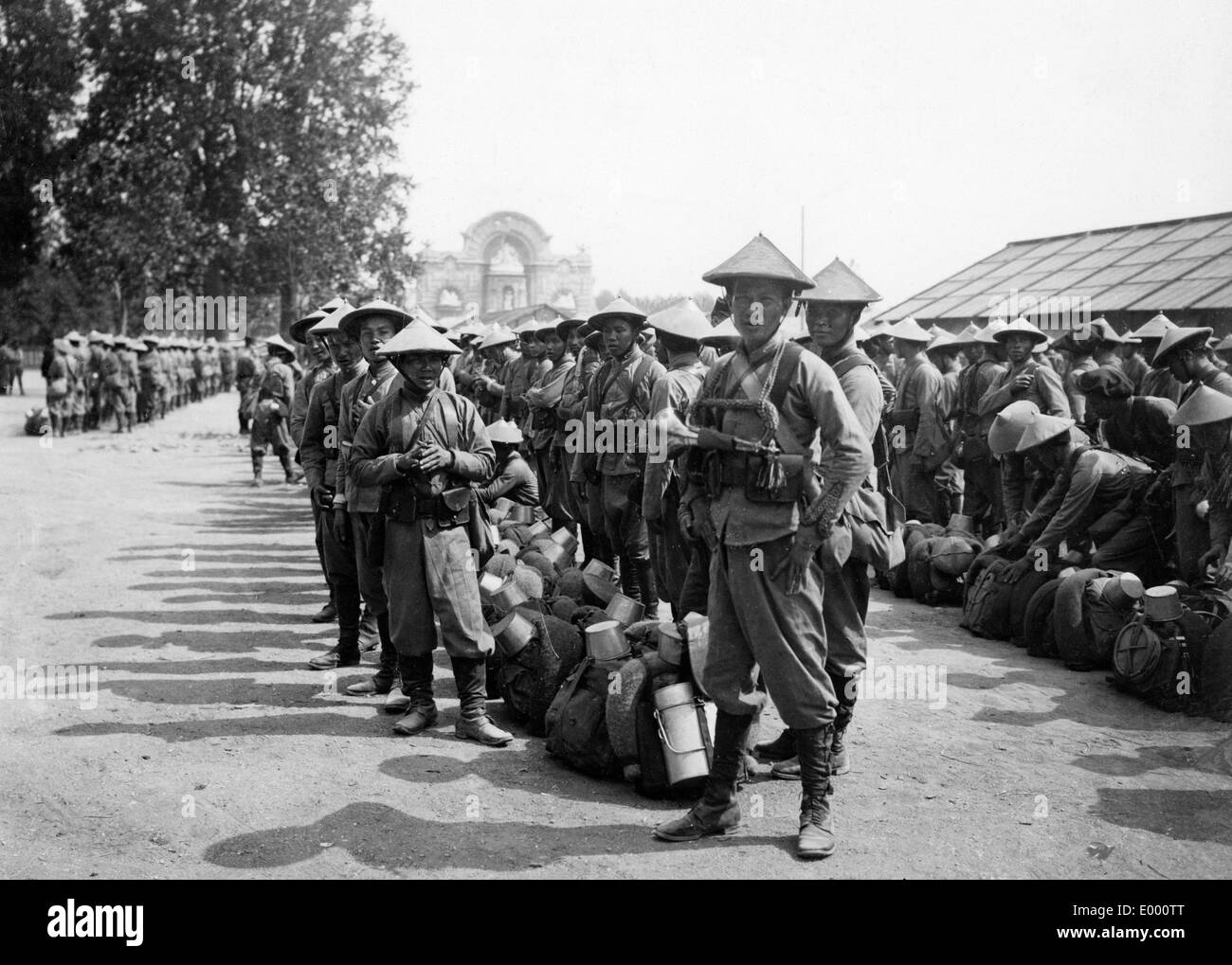 Vietnamesische Soldaten in der Nähe von Marseille Stockfoto