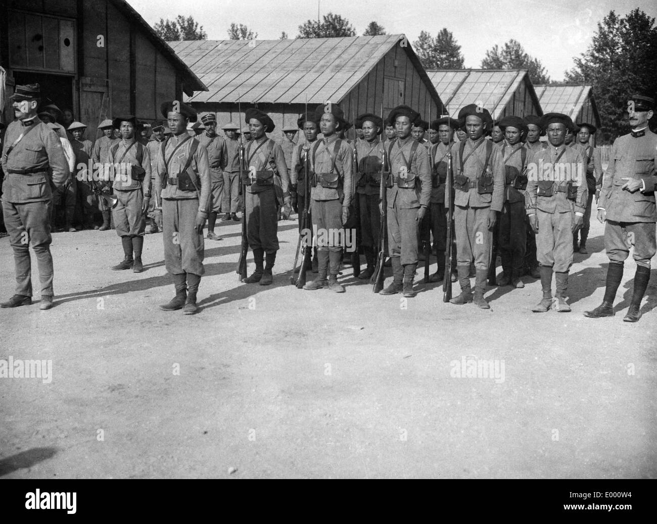 Vietnamesische Soldaten in der Nähe von Marseille Stockfoto