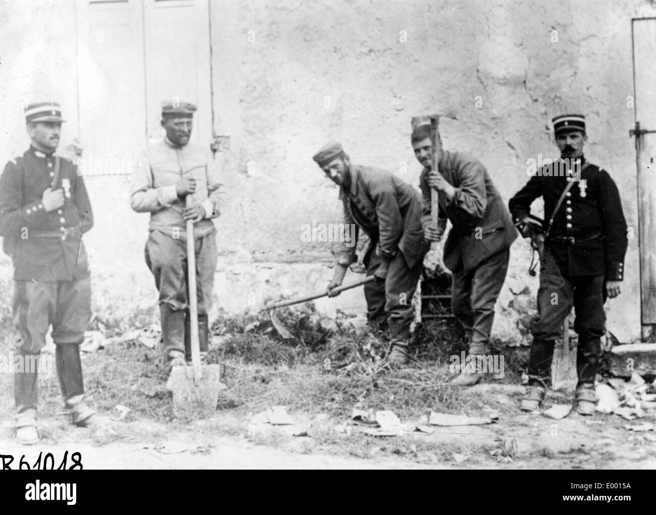 Eine militärische Szene von der Westfront Stockfoto