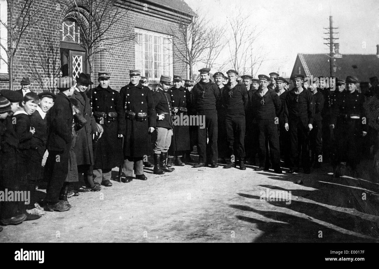 Internierten Seeleute der "Igotz-Mendi", 1918 Stockfoto