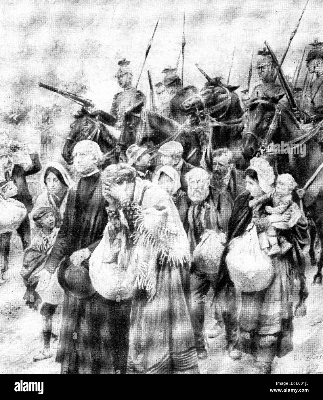 Antideutsche Propaganda der Alliierten Streitkräfte, 1914 Stockfoto