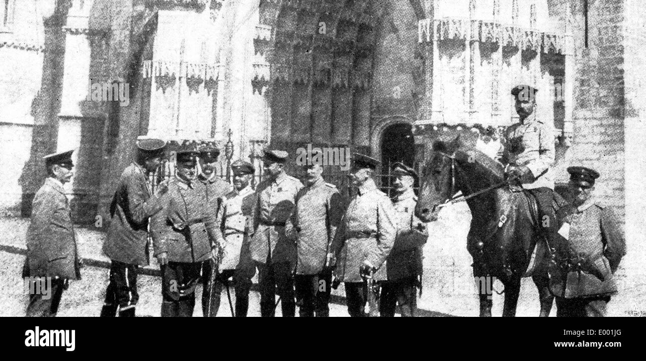 Erster Weltkrieg: Antideutsche Propaganda der Alliierten Streitkräfte Stockfoto