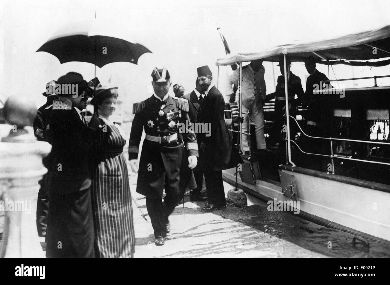 Konteradmiral Souchon geht an Land, 1914 Stockfoto