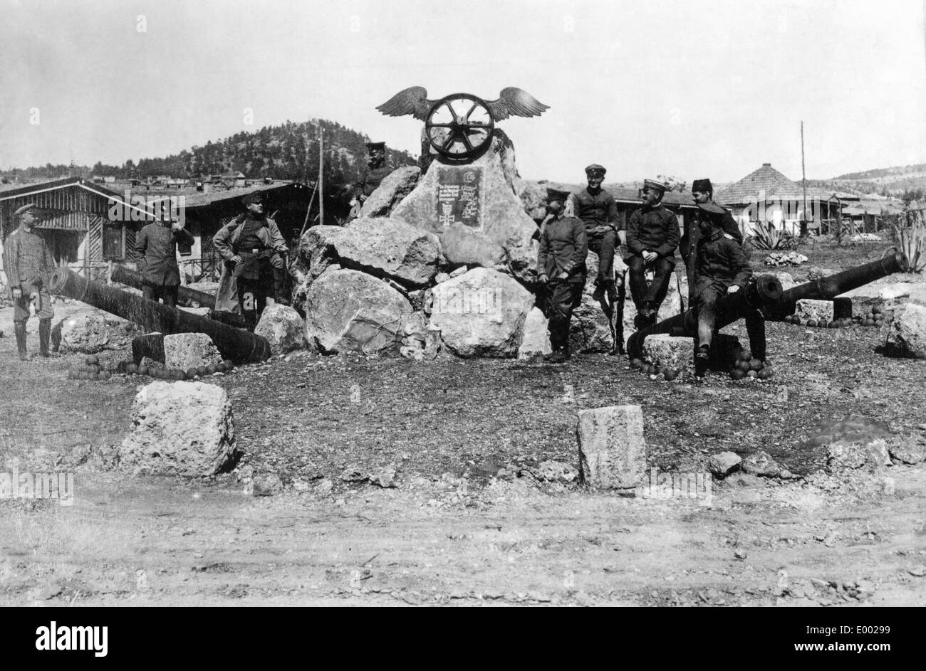 Deutsche Fahrer Camp im Taurusgebirge, 1917 Stockfoto