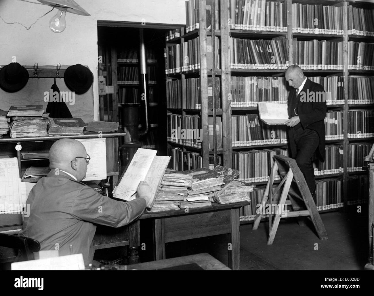 Militärische Aufzeichnungen Archiv in Berlin während des ersten Weltkrieges Stockfoto