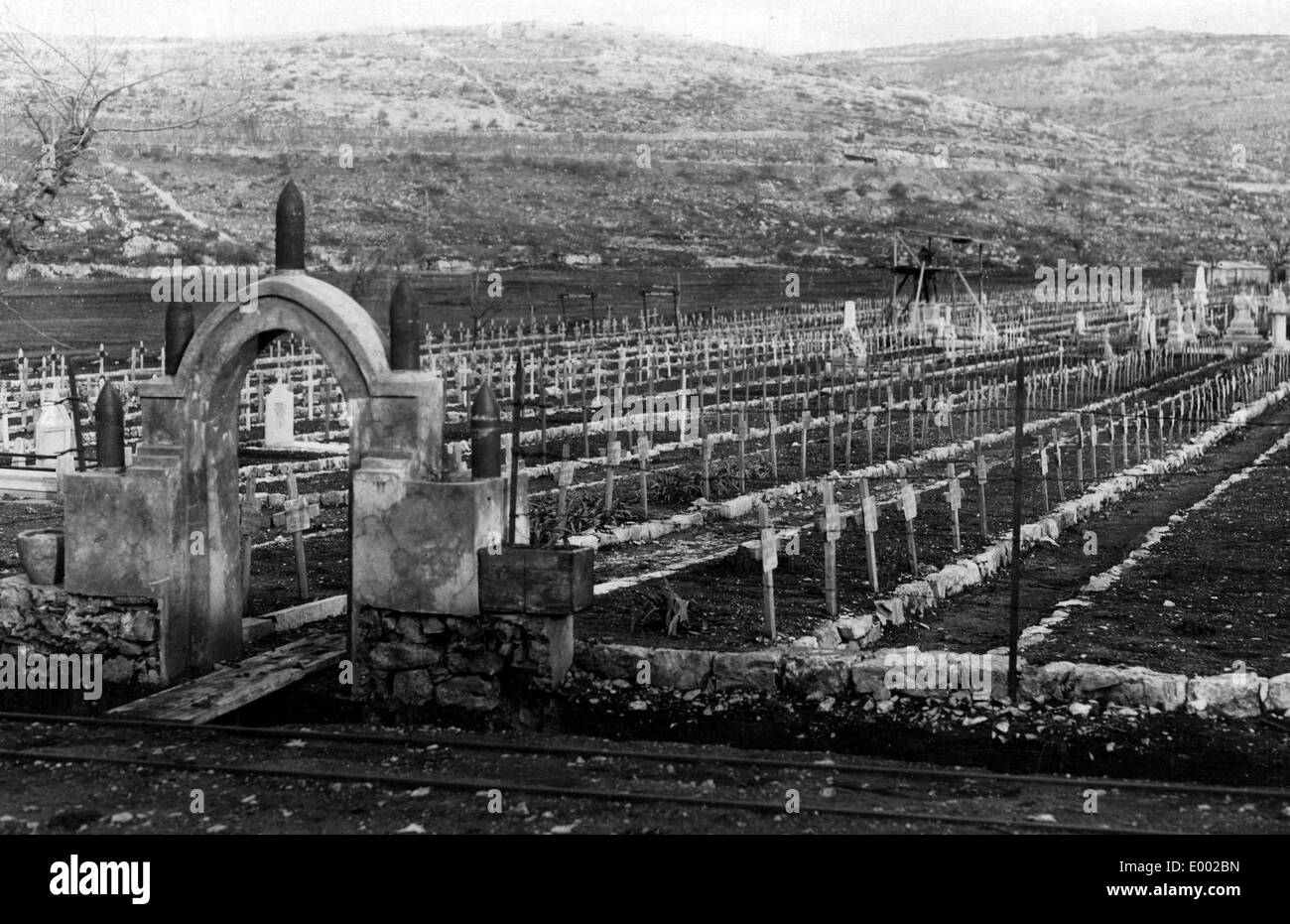 Italienische Soldaten Friedhof in Slowenien, 1918 Stockfotografie Alamy