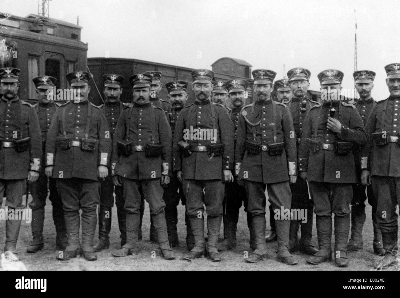 Deutsch "Landsturm" in Belgien, 1914 Stockfoto