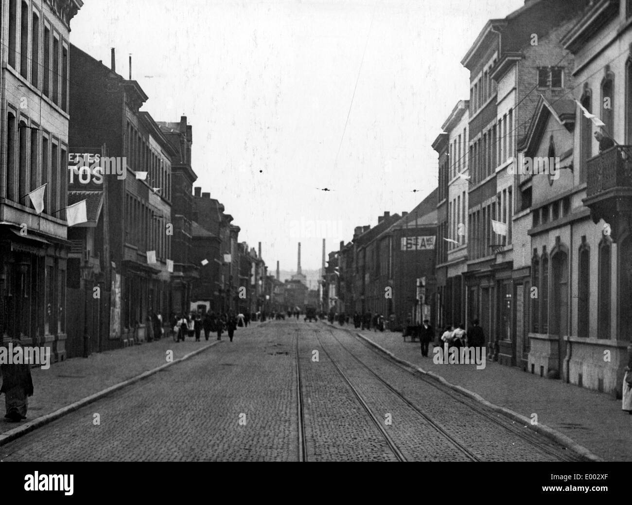Lüttich nach der deutschen Eroberung, 1914 Stockfoto