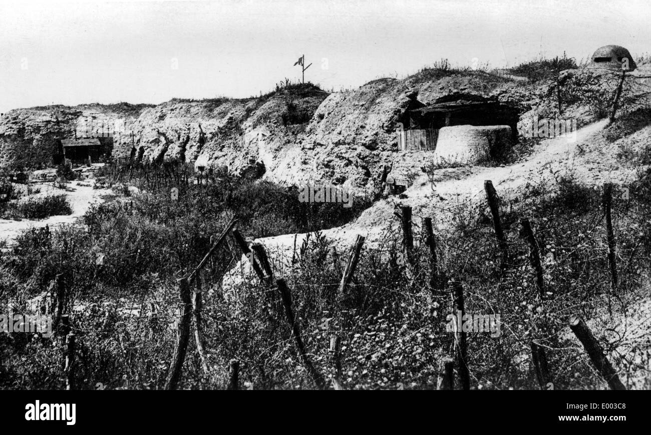 Ehemalige Schlachtfeld in der Nähe von Fort Douaumont, 1933 Stockfoto