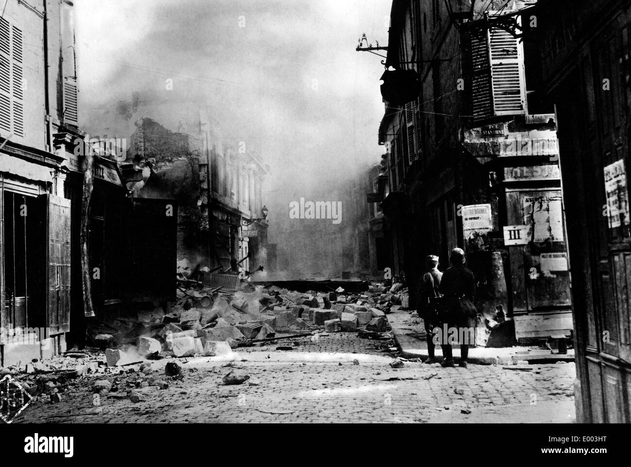 Bild aus einem deutschen Film über den ersten Weltkrieg Stockfoto