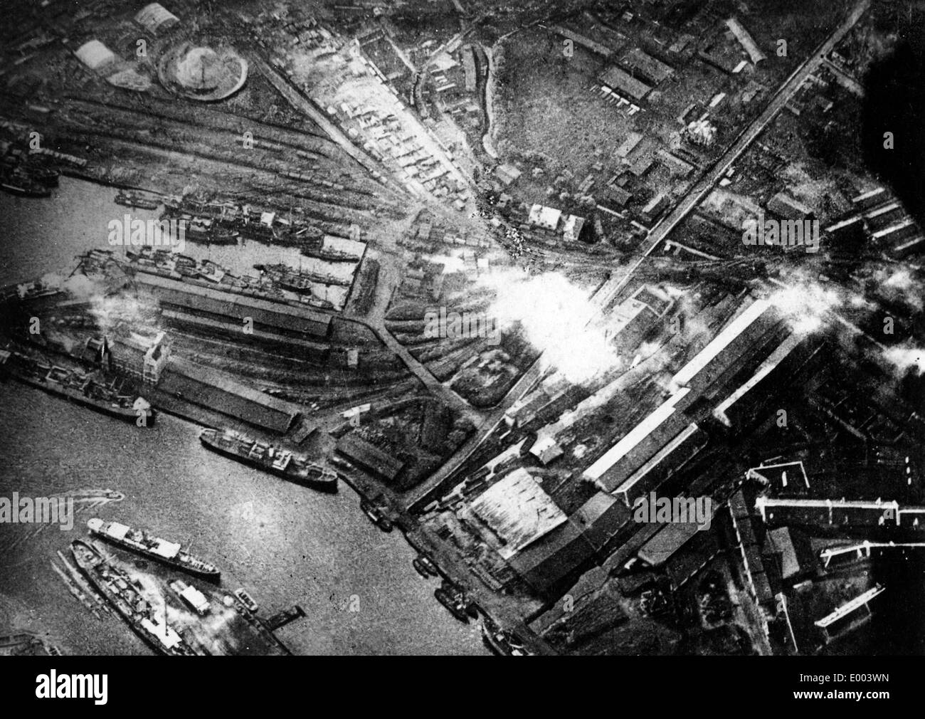 Blick auf den Hafen von Tallinn, 1916 Stockfoto
