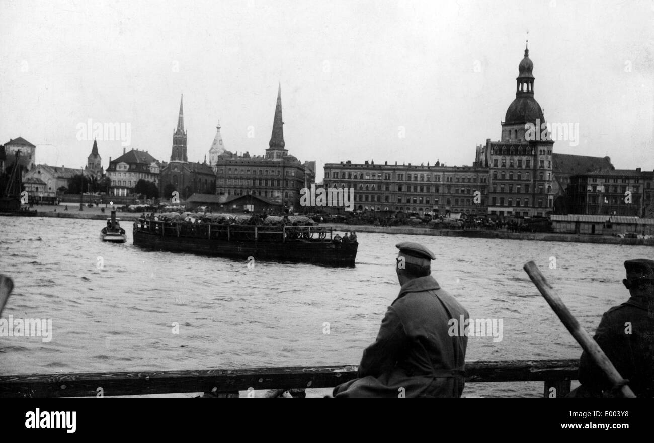 Ansicht von Riga, 1917 Stockfoto