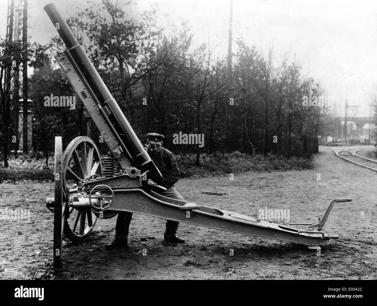 Deutsche Artillerie Soldaten vor dem ersten Weltkrieg, 1909 Stockfoto