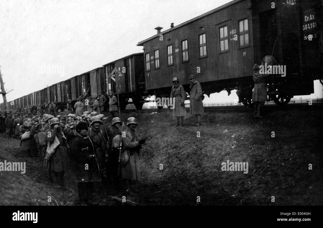 Ungeplanten Stopp wegen Sabotage, 1918 Stockfoto