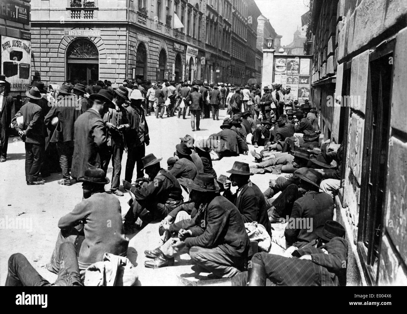 Reservisten in Budapest, 1914 Stockfoto