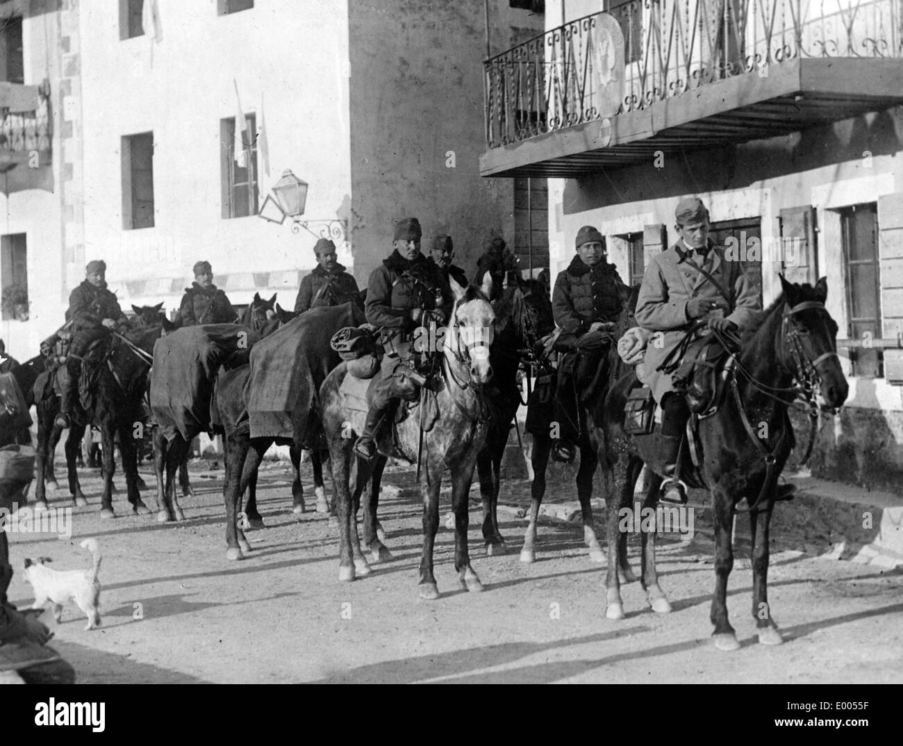 Austro-ungarischen Honved-Husaren in Montnegro, 1916 Stockfoto