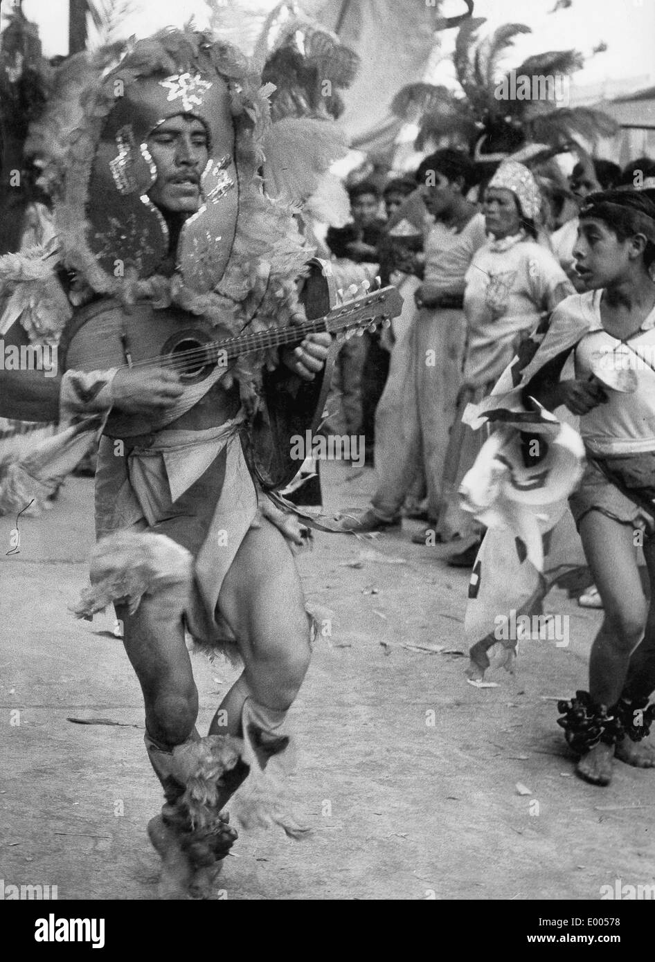 Tanz der Indianer in Mexiko, 1955 Stockfoto