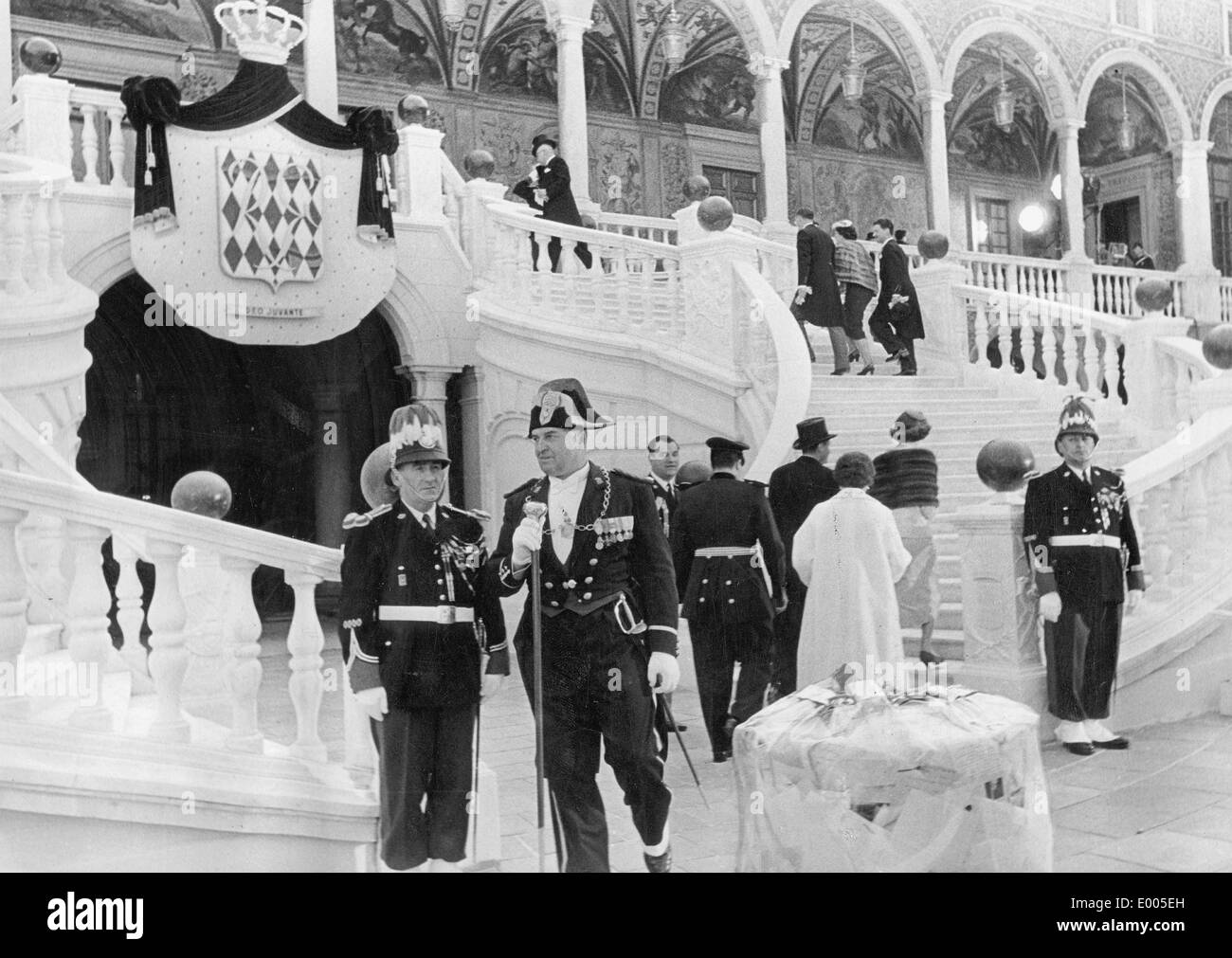 Die Hochzeit von Grace Kelly und Fürst Rainier III von Monaco, 1956 Stockfoto