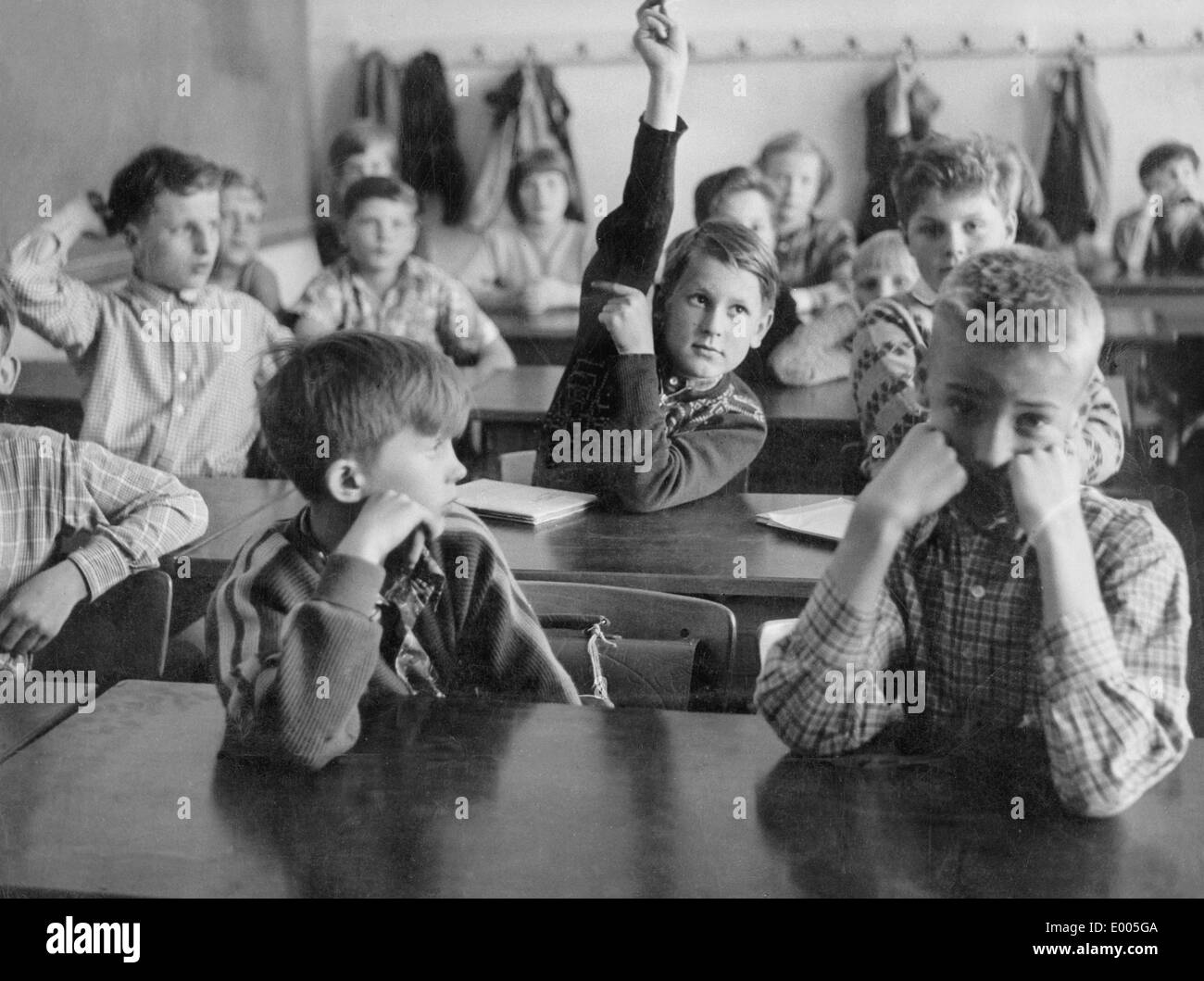 Grundschule Klasse, 1958 Stockfoto