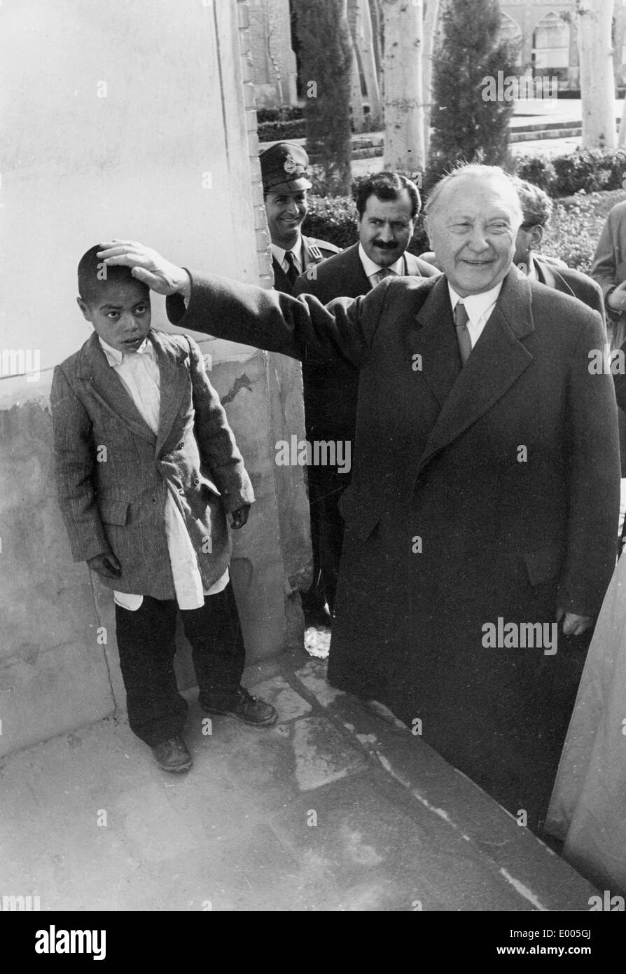 Konrad Adenauer im Iran, 1957 Stockfoto