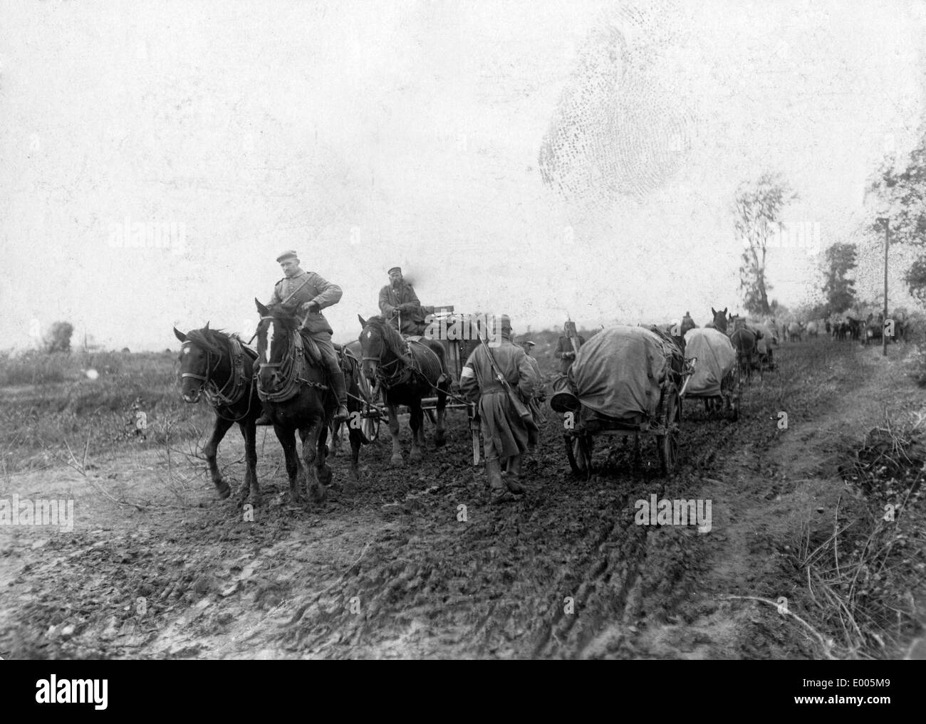Deutsche Eisenbahn in Serbien, 1916 Stockfoto