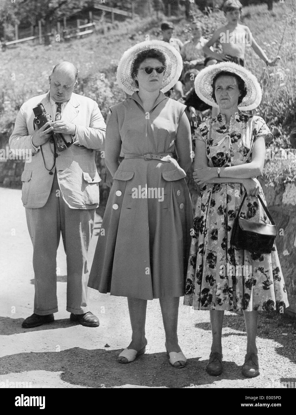 Tourismus, 1958 Stockfoto