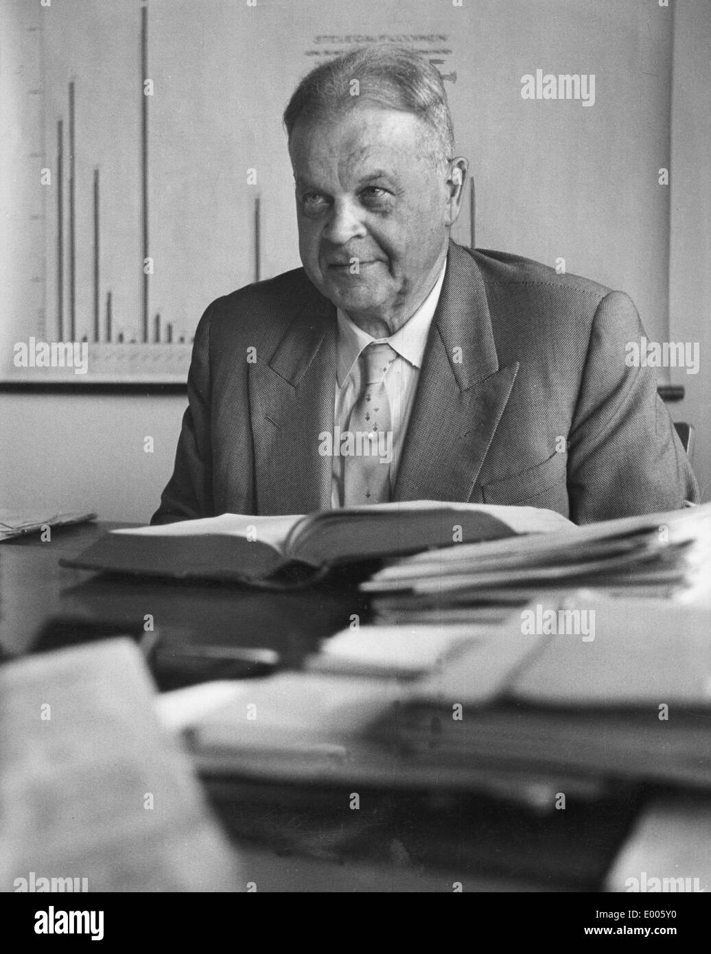 Prof. Dr. Karl Braeuer, 1955 Stockfoto
