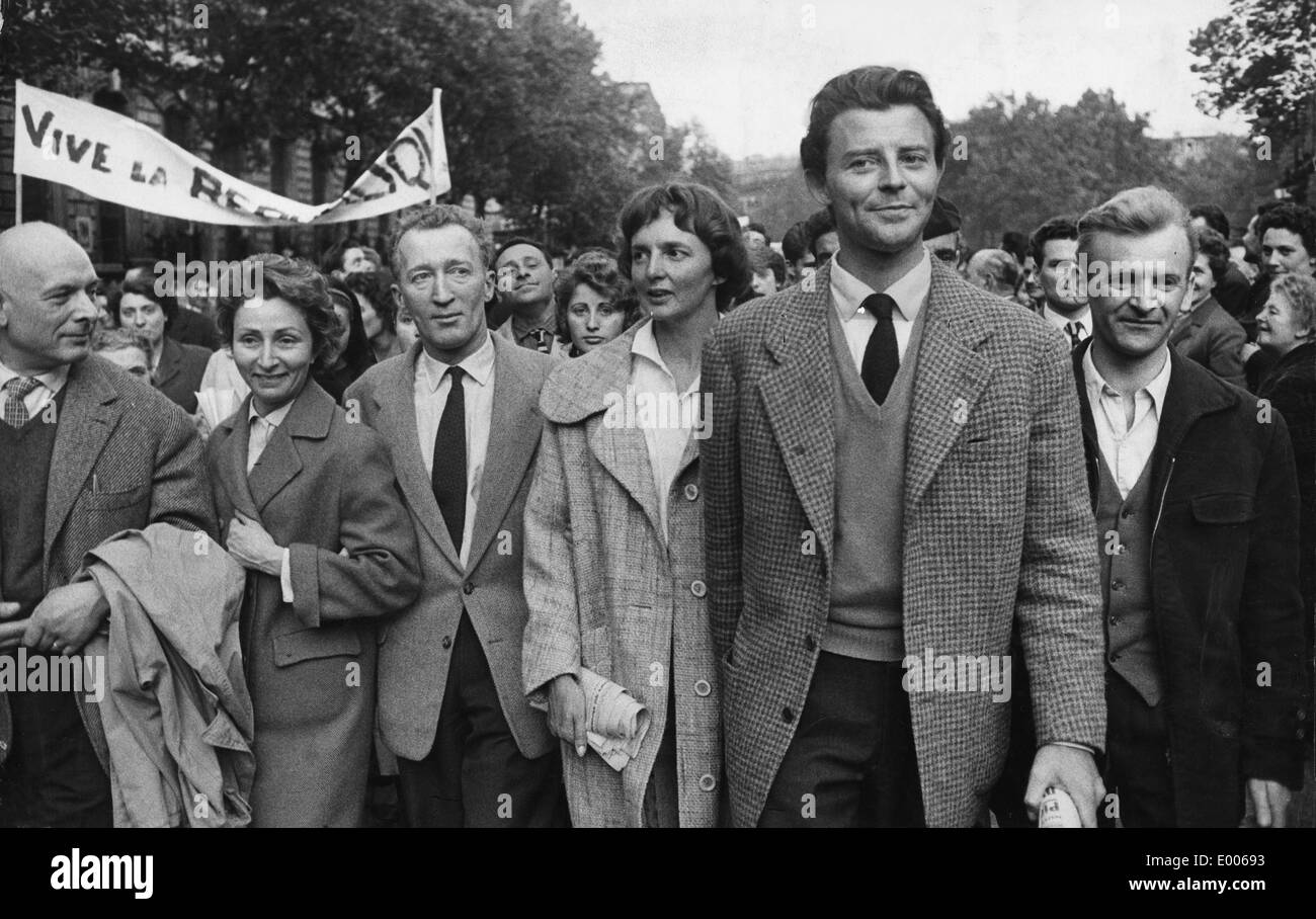 Gérard Philipe, 1958 Stockfoto