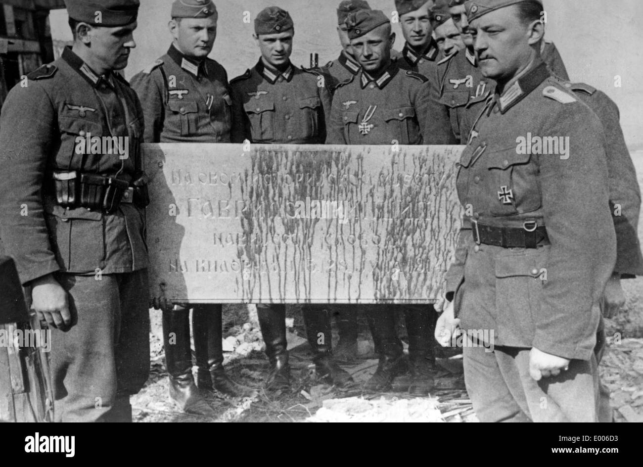 Deutsch "Wehrmacht" mit Princip-Plakette, 1941 Stockfoto