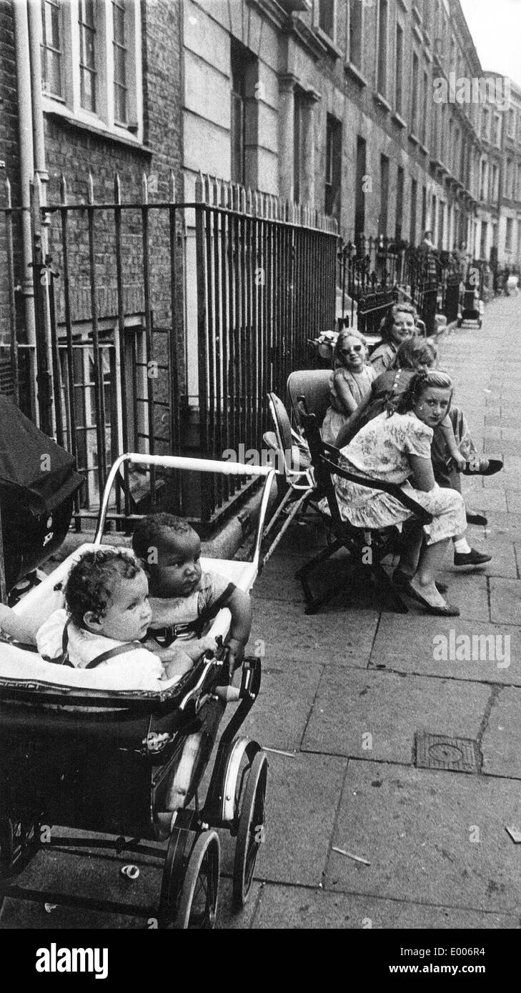 Straßenszene in London, 1958 Stockfoto