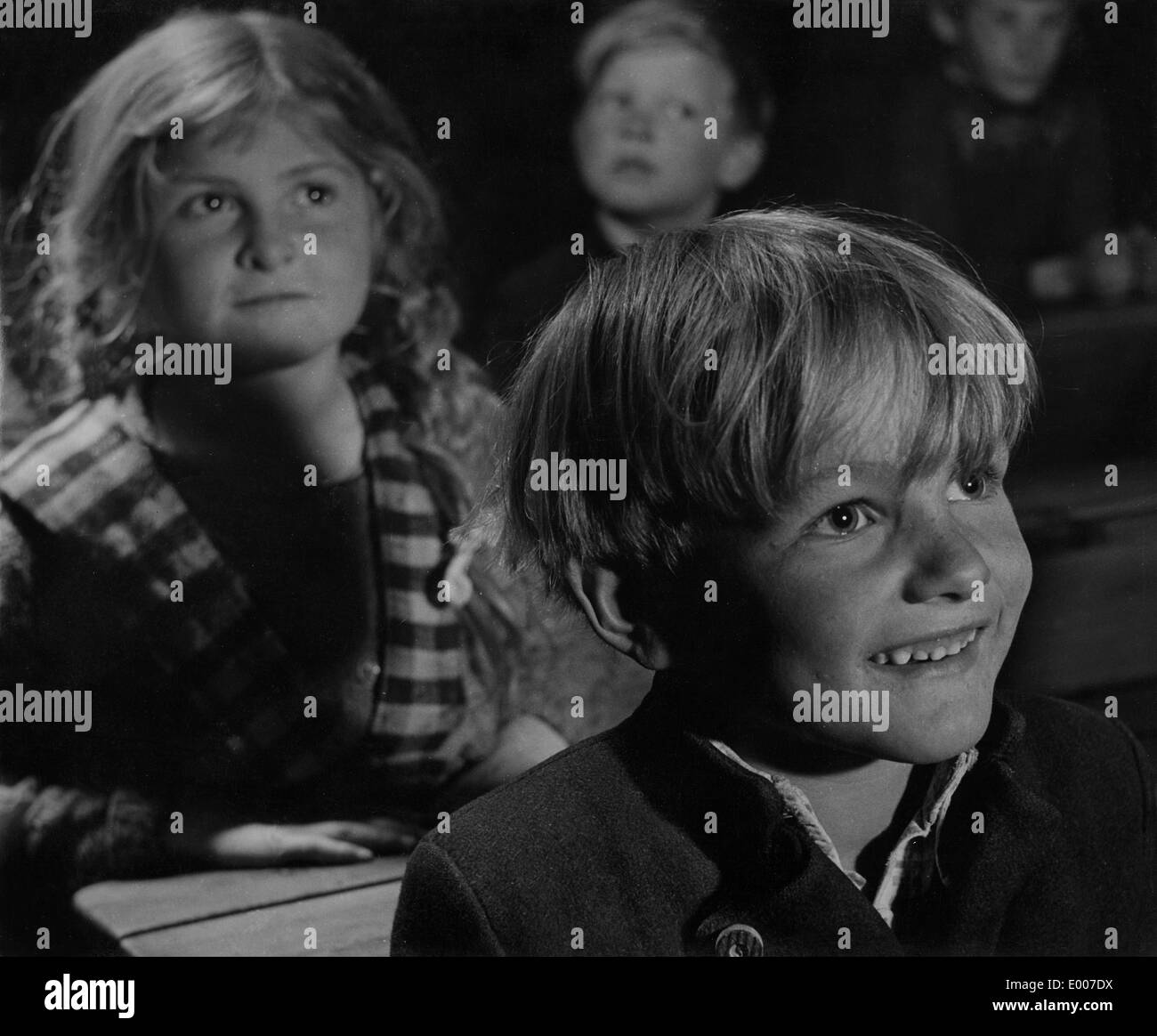 Eine Grund-und Hauptschule im Bayerischen Wald Stockfoto