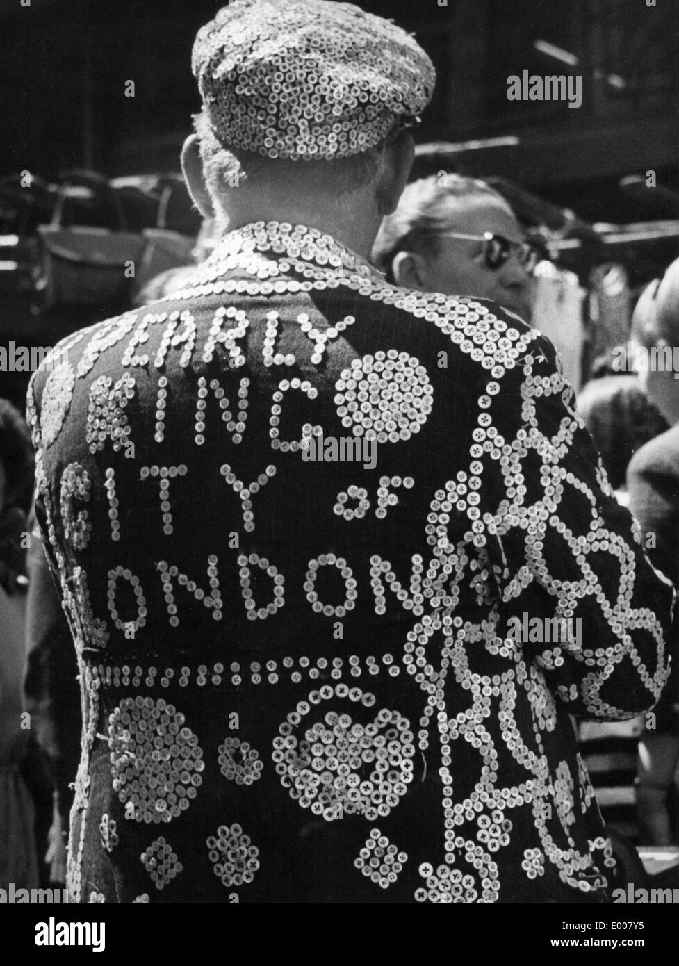 Pearly King, London 1967 Stockfoto