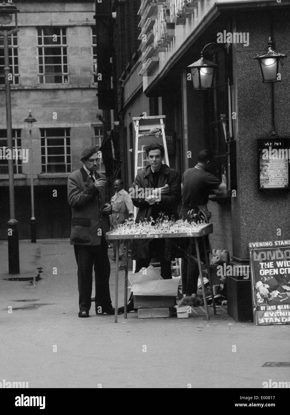 Einen Marktstand in London, 1967 Stockfoto