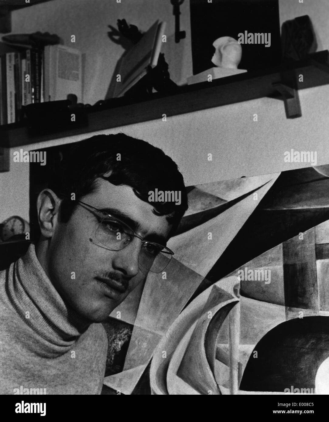 Aufstrebende Künstler in Augsburg, 1970 Stockfoto