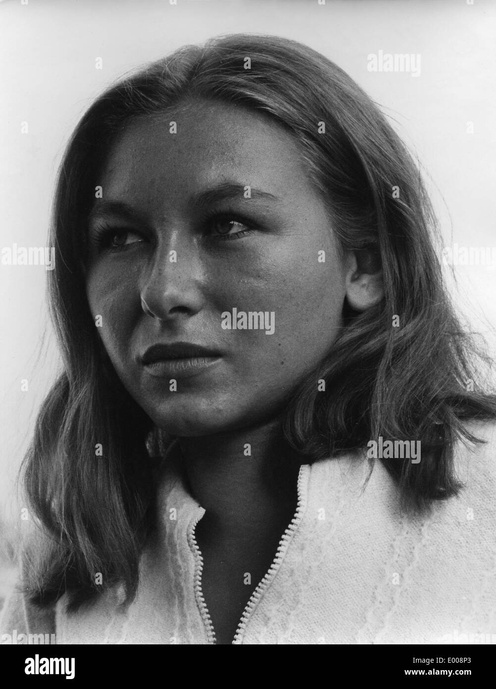 Eine junge Frau, 70er Jahre Stockfoto