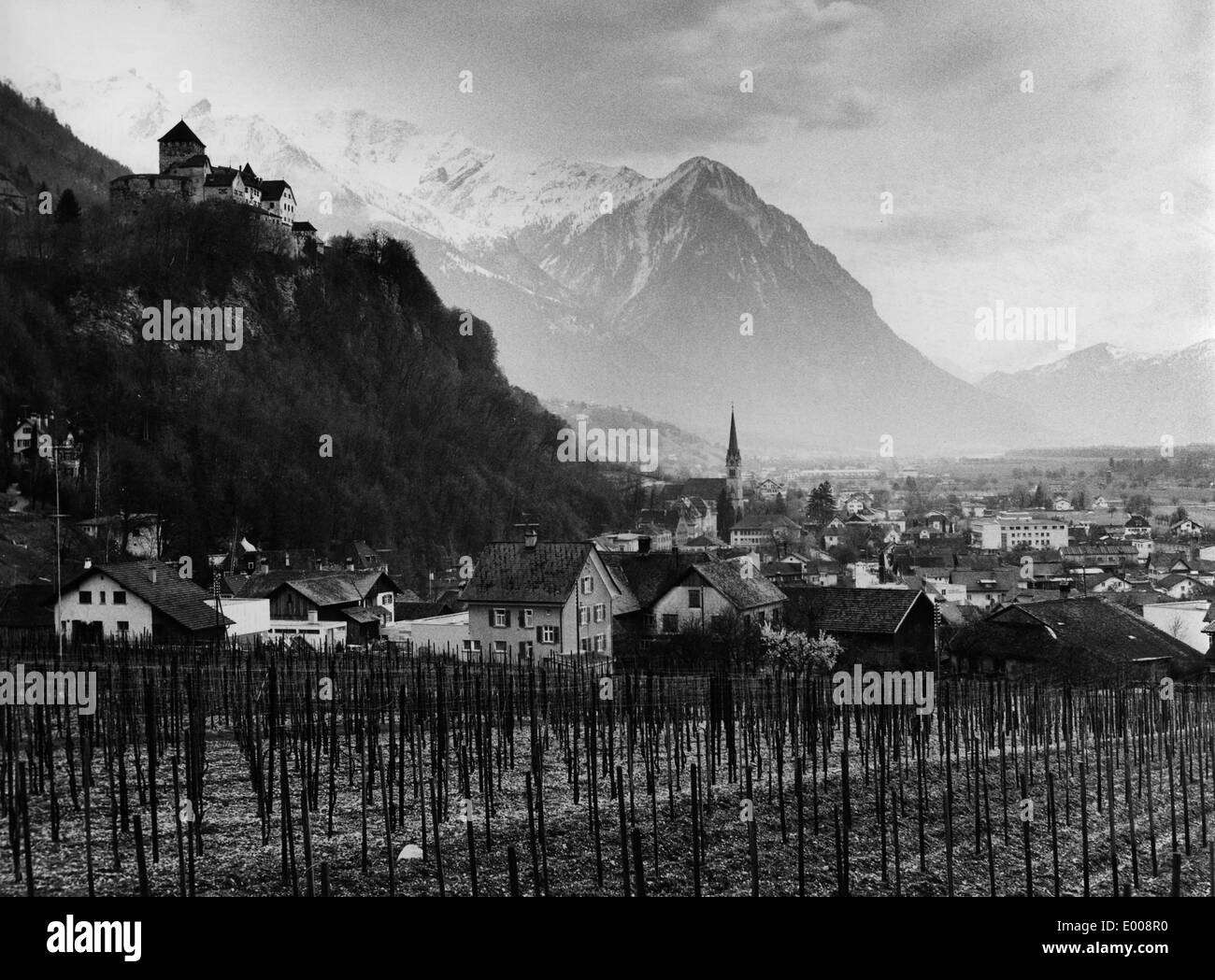 Vaduz in Liechtenstein Stockfoto