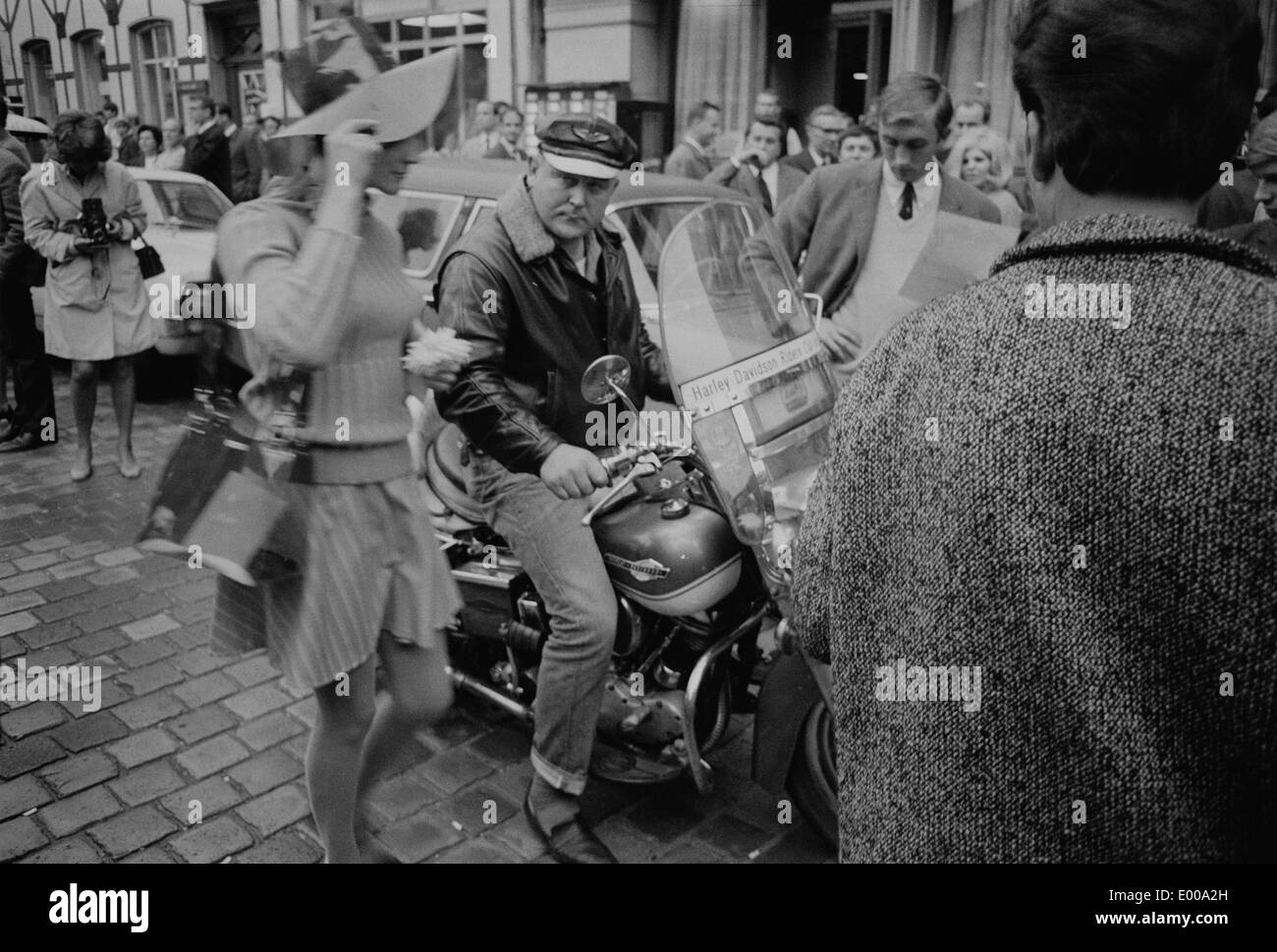 Treffen der Harley-Davidson Riders Club Hamburgider Stockfoto