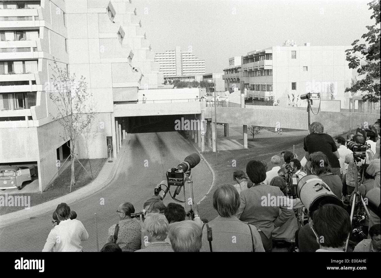 München-Massaker während der Olympischen Sommerspiele 1972 Stockfoto