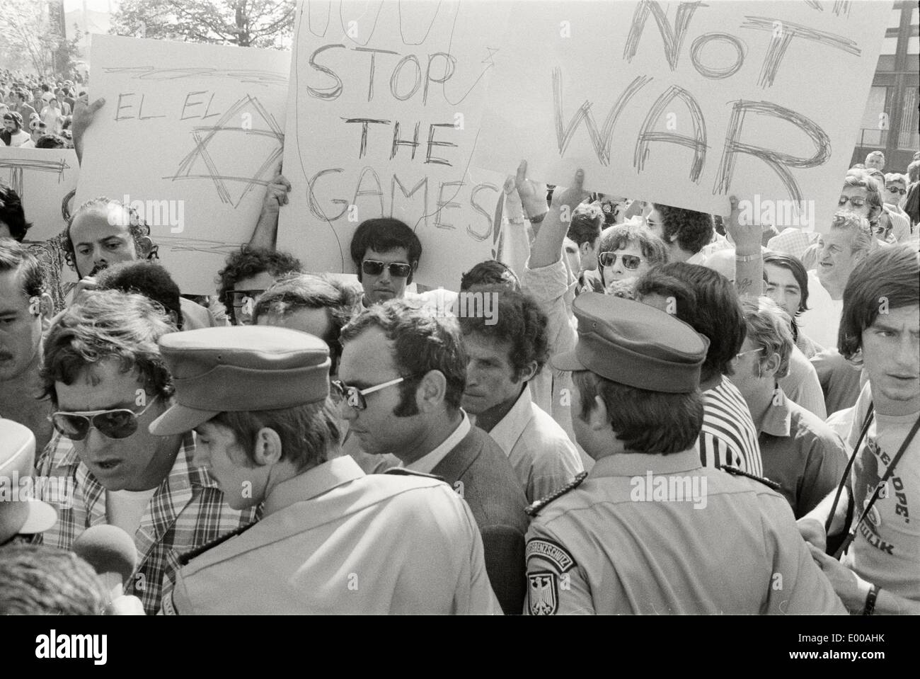 München-Massaker während der Olympischen Sommerspiele 1972 Stockfoto