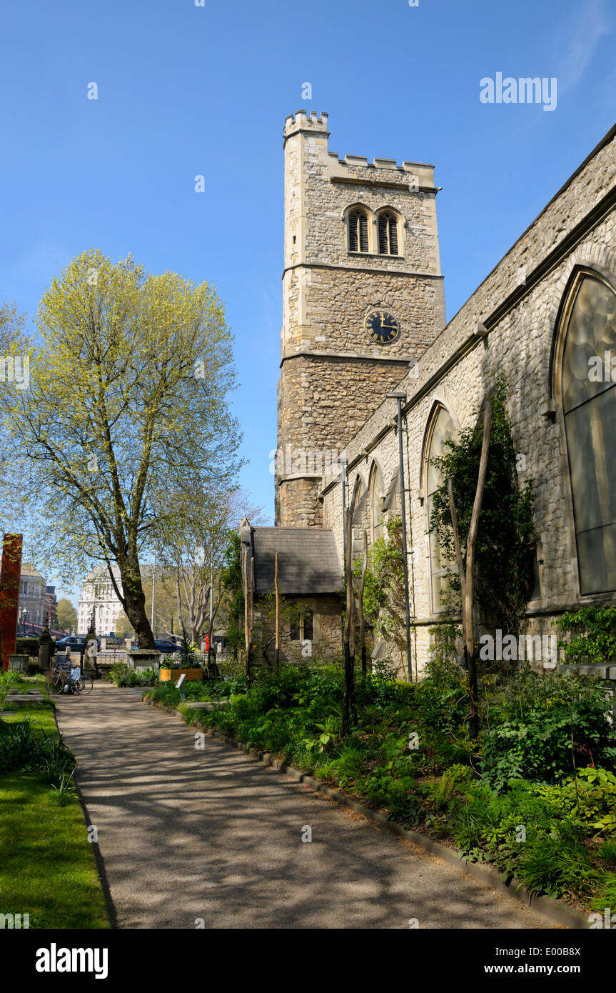 London, England, Vereinigtes Königreich. Die Garten-Museum im ehemaligen Kirche von St Mary-am-Lambeth Stockfoto