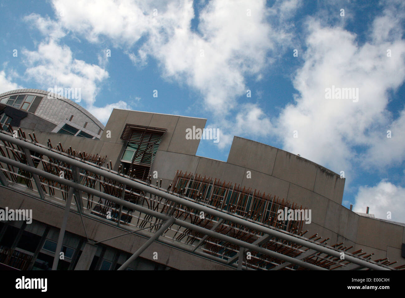 Schottisches Parlament von Enric Miralles. Bild von Kim Craig. Stockfoto