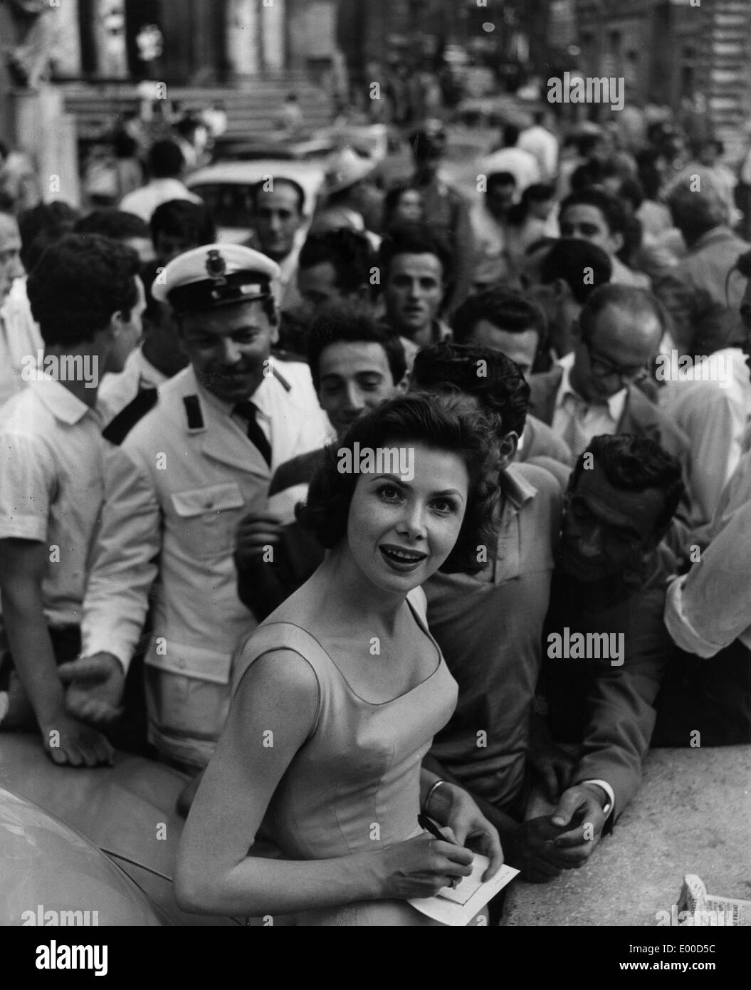 Miss Deutschland Margit Nuenke in Rom, 1956 Stockfoto