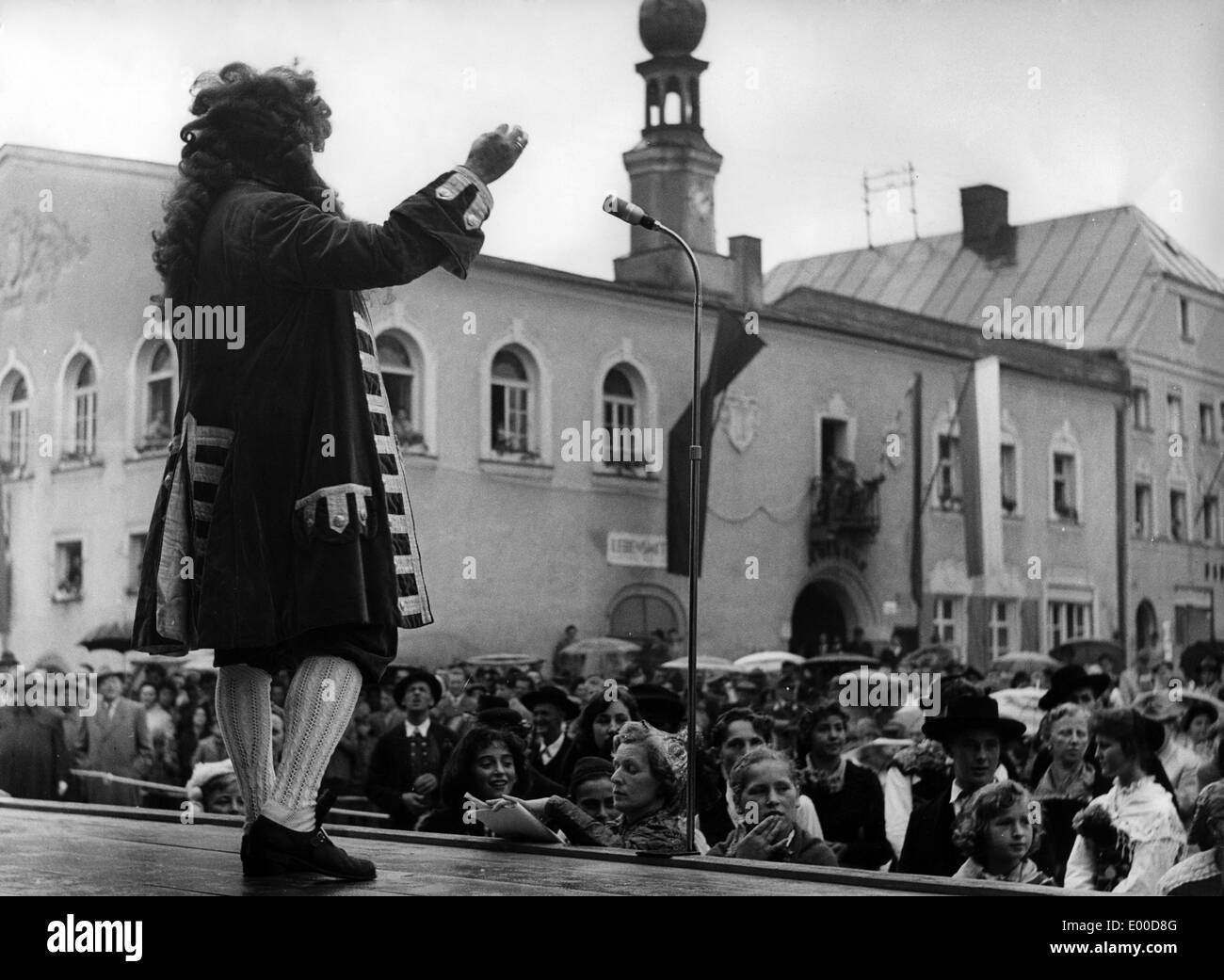 Doktor Eisenbarth Festival in Viechtach, 1958 Stockfoto