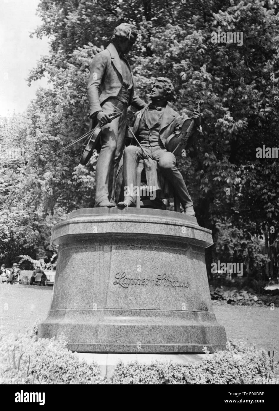 Lanner-Strauss-Denkmal in Baden Stockfoto