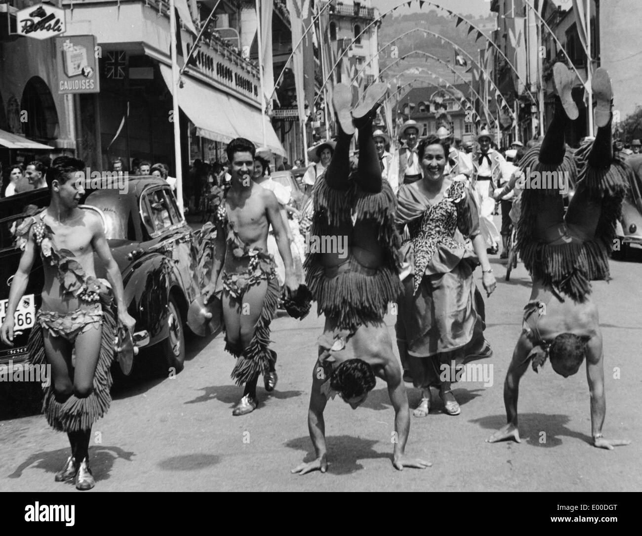 Die Winzer Festival in Vevey, 1955 Stockfoto