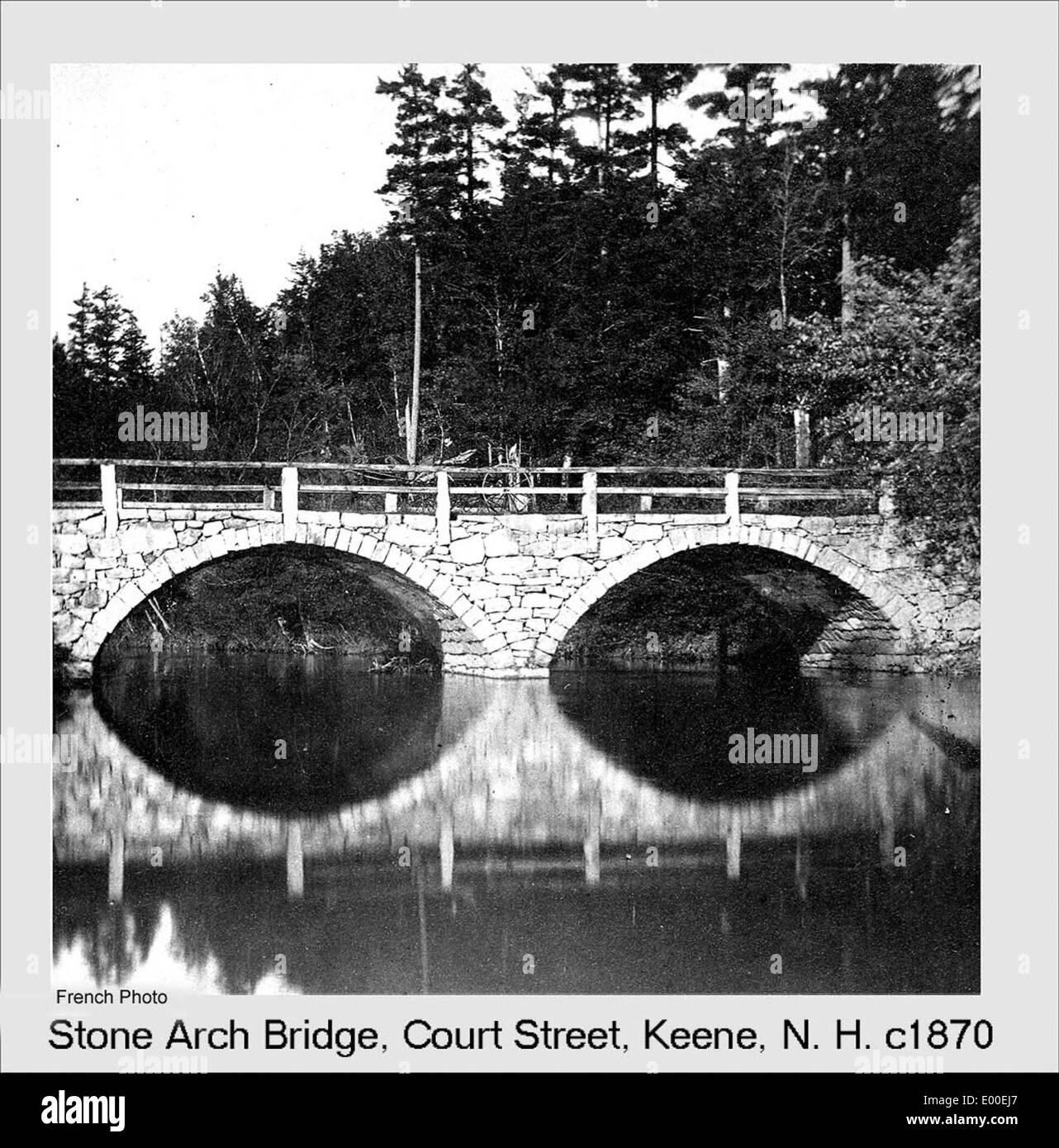 Bogenbrücke, Keene New Hampshire Stockfoto