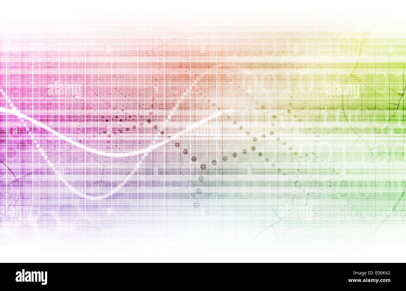 Digital Security-Branche durch die Online-Daten-Kunst Stockfoto